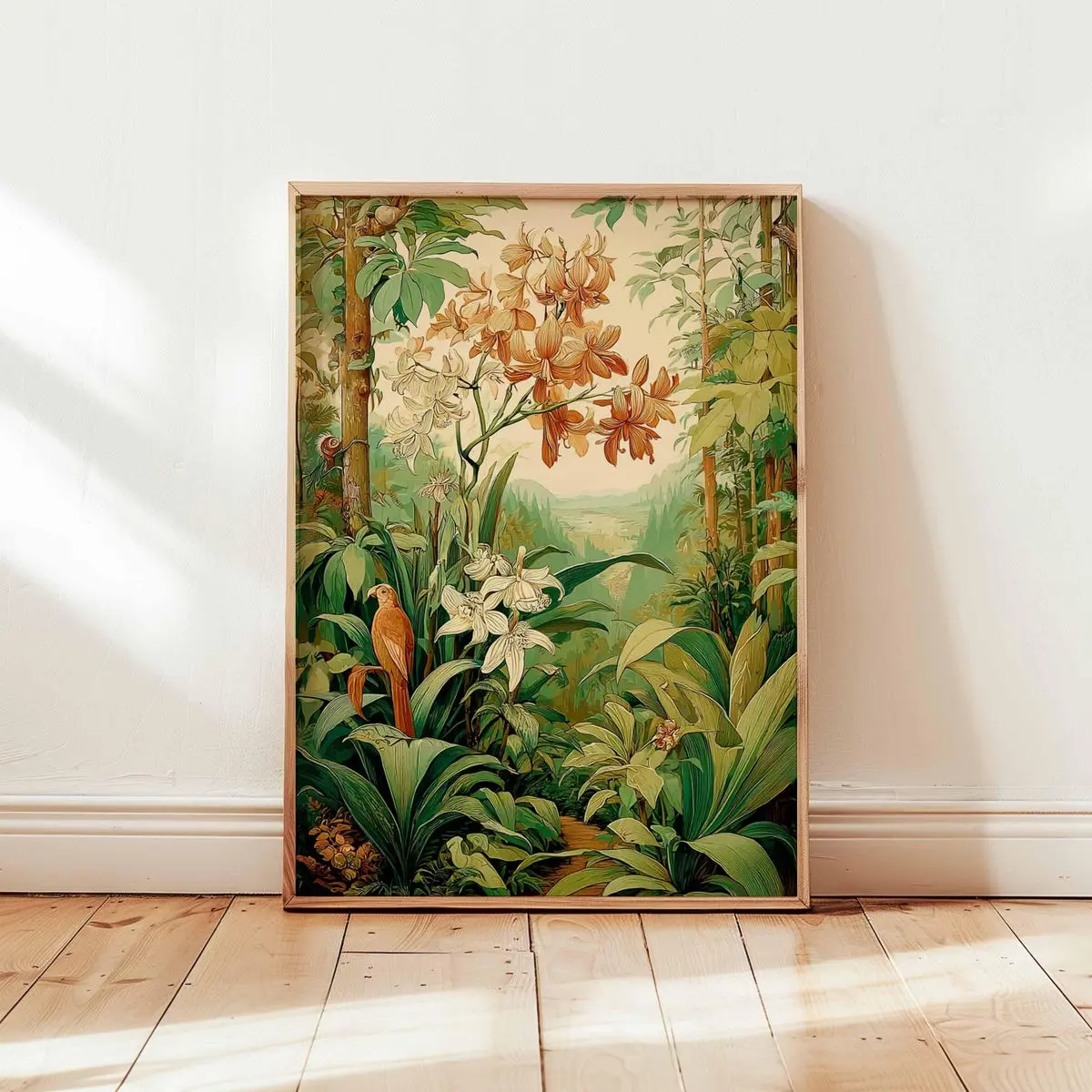 Tropical Poster, Botanical Nature Prints, Jungle Wall Art Posters, Tropical Leaves Decor, Green Plant Poster Print, Exotic Botanical Gift, Unframed