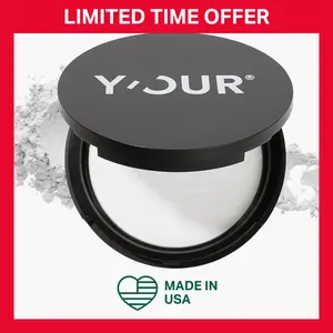 Photo-Perfect Matte Pressed Powder by Y'OUR | Soft Focus & No Flashback Finishing for All-Day Oil Control | Blurs Pores & Fine Lines | Talc-Free, Translucent for All Skin Tones, Valentine's Gift for Women