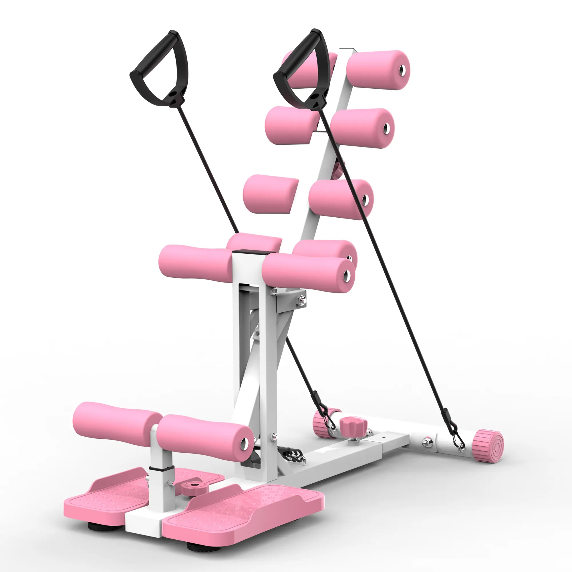 Ergonomic Adjustable Squat Machine for Home Gym, Glute & Core Trainer with Resistance Bands for Strength Training, Compact for Small Spaces - 300 LB Capacity, Apartment, Sturdy Ergonomic Build, Smart Space Optimization, Scalable Intensity, Pro-Grade Deep,