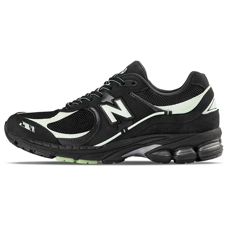 Unisex RANDOMEVENT x UNIK x New Balance NB 2002R Synthetic Leather Low-Top Comfortable Trendy Casual Running Shoes (Black, Cloud)