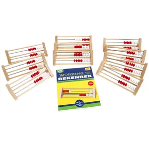 212 MAIN Didax DD-211256 20-Bead Rekenrek Group Set, School & Educational Supplies for Counting, Early Math Learning