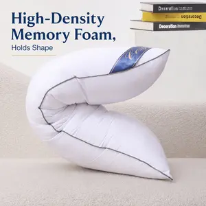 Cosybay Full Body Pillow for Adults & Kids, Long Pillow with Memory Foam Adjustable, Firm Support Body Pillow for Side Sleeper, Pregnant, Back Pain Relief. Odorless Ergonomic Contour Memory Foam, Orthopedic Bed Pillow for Side, Back (14x36 inch)