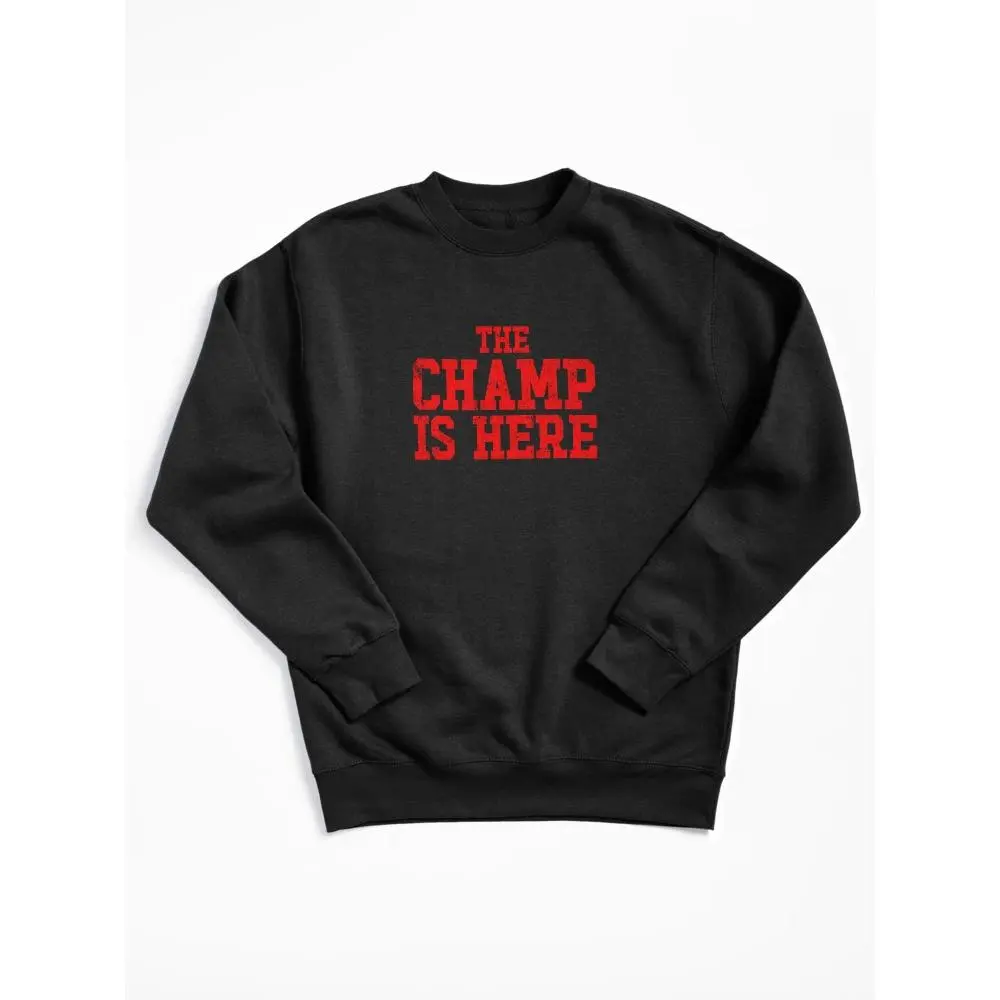 The Champ Is Here Fantasy Football Gear Sold By Dynamicdesign. Men Women Shirt, Unisex T-shirt, Funny T-shirt, Graphic Tees, TikTok Meme T-shirt, Trending T-shirt, Gift for Him, Gift for Boyfriend