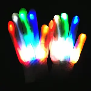 LED Glowing Gloves (Adult/Child Sizes) - Ideal for Halloween, Christmas & More"