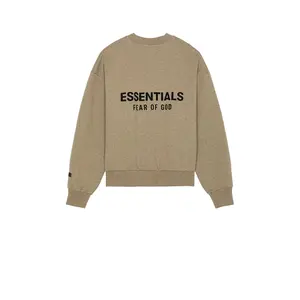 Fear of God ESSENTIALS Classic Fit Fleece Crew Neck Sweatshirt in Homestead Heather