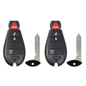 Car Key Accessory, 2008-2012 Jeep Fobik Key (4B, FCC# IYZ-C01C) - 2 Pack