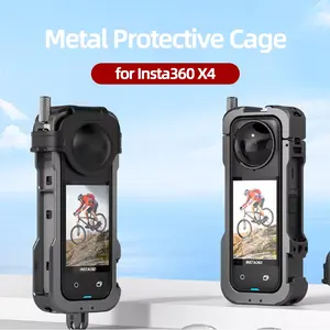 Insta360 X4 Metal Protective Cage, Two Claws, with Lens Cap, for Outdoor Sports, Holiday Travel and Party Photography, Quick Release Design, Camera Frame Protection, Photography Tool, Ideal Gift for X4 Users, Camera Accessories