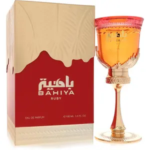 Arabiyat Prestige Bahiya Ruby Eau De Parfum 3.4FL.OZ For Women - Vanilla Scented Perfume with Blood Orange & Dark Rum Top Notes Vanilla Ruby Scented Perfume