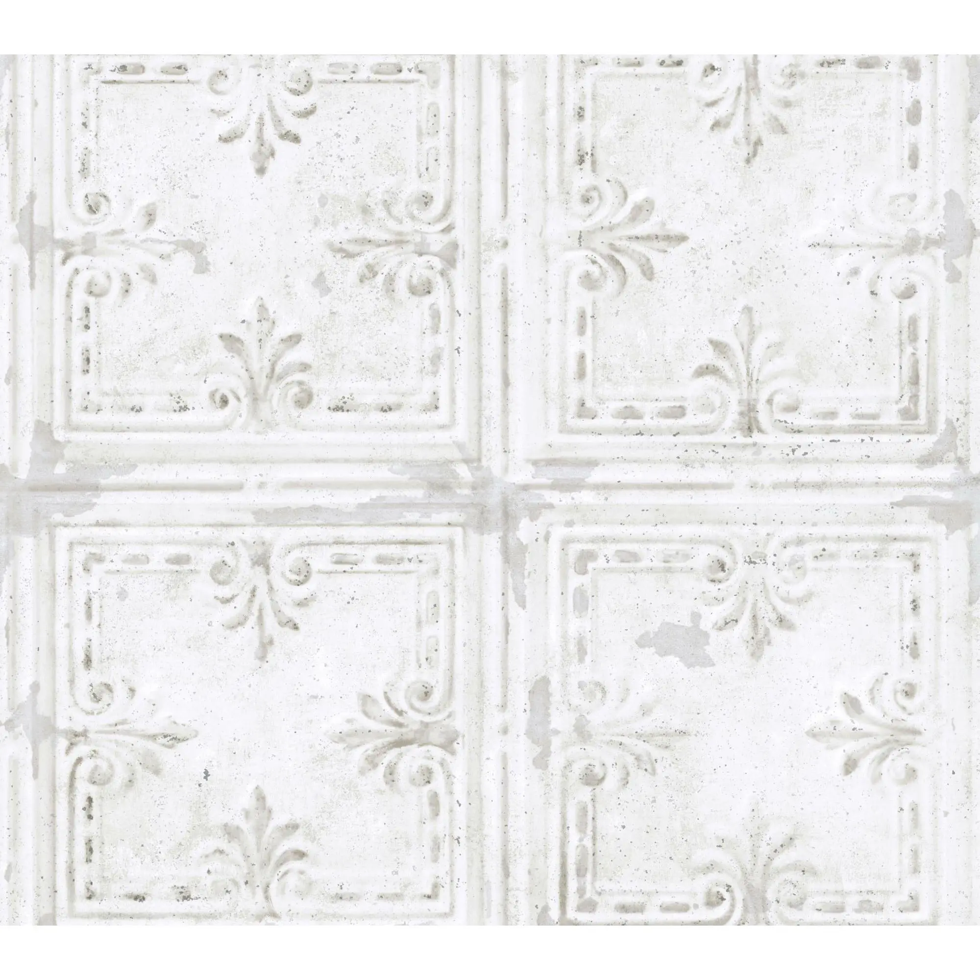 Tin Tile-White Wall Decal