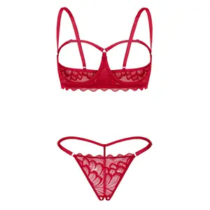 Avidlove Lingerie Set For Women Bra and Panty 2 Piece Lace Lingerie Set With Underwire S-XXL