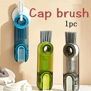 1pc Three-In-One U-Shaped Cup Brush, Convenient Household Cleaning Tool for Water Cups, Insulated Bottles, Baby Bottles, Tea Cups, Gap Cleaning Brush