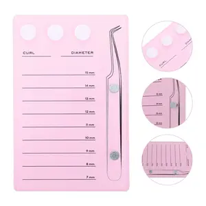 Eyelash Extension Scale Holder Magnetic Acrylic Lash Board Glue Pallet Cup Clean Hygienic False Eyelash Pad Eyelash Makeup Tools