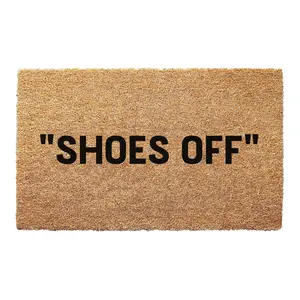 Shoes Off Decorative Welcome Doormat