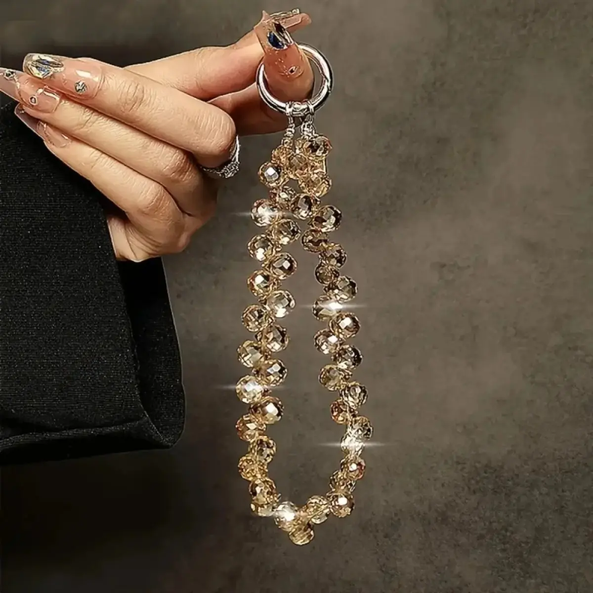 Luxury Rhinestone Phone Lanyards Mixed Color 3pcs Set, Durable Metal Chain & Detachable Strap Bag Accessories, Cell Phone Decorations for Mobile Devices & Bags, Ideal for Parties, Cell Phone Accessories