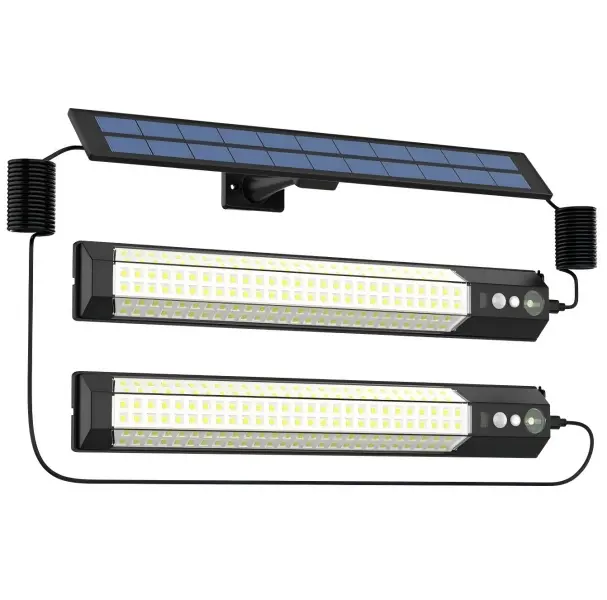 Solar Motion Sensor Outdoor Light, Detachable Handheld LED Security Lamp, Remote Control High Brightness Waterproof Wall Light, Adjustable Brightness Outdoor Lighting for Garage, Porch, Yard, Garden & Emergency Use