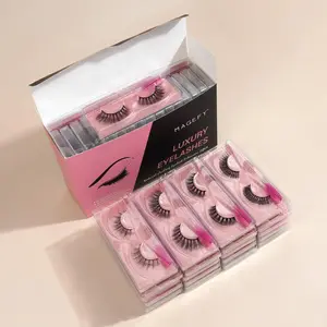 Fluffy & Thick False Eyelashes with Disposable Eyelash Brush, 20 Pairs Natural Curling Strip Lashes, Volumized Fake Eyelashes, Eyelashes Extensions Kit, Diy Lash Kit, Cosmetics, False Eyelashes Set