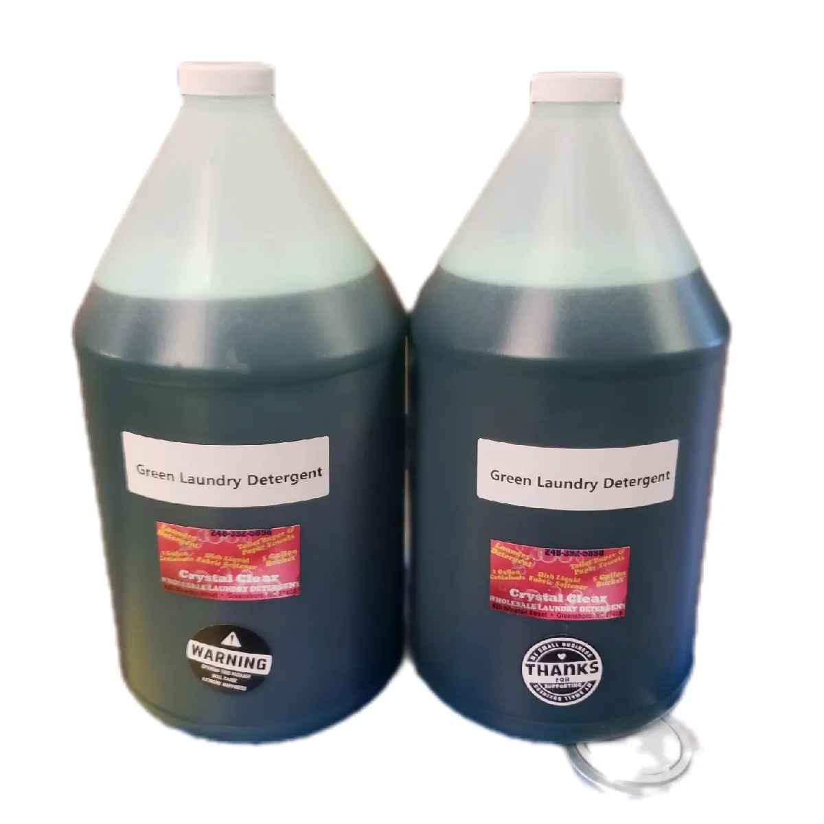 Green Laundry Detergent - 2 Gallons, Long-Lasting Cleaning Household