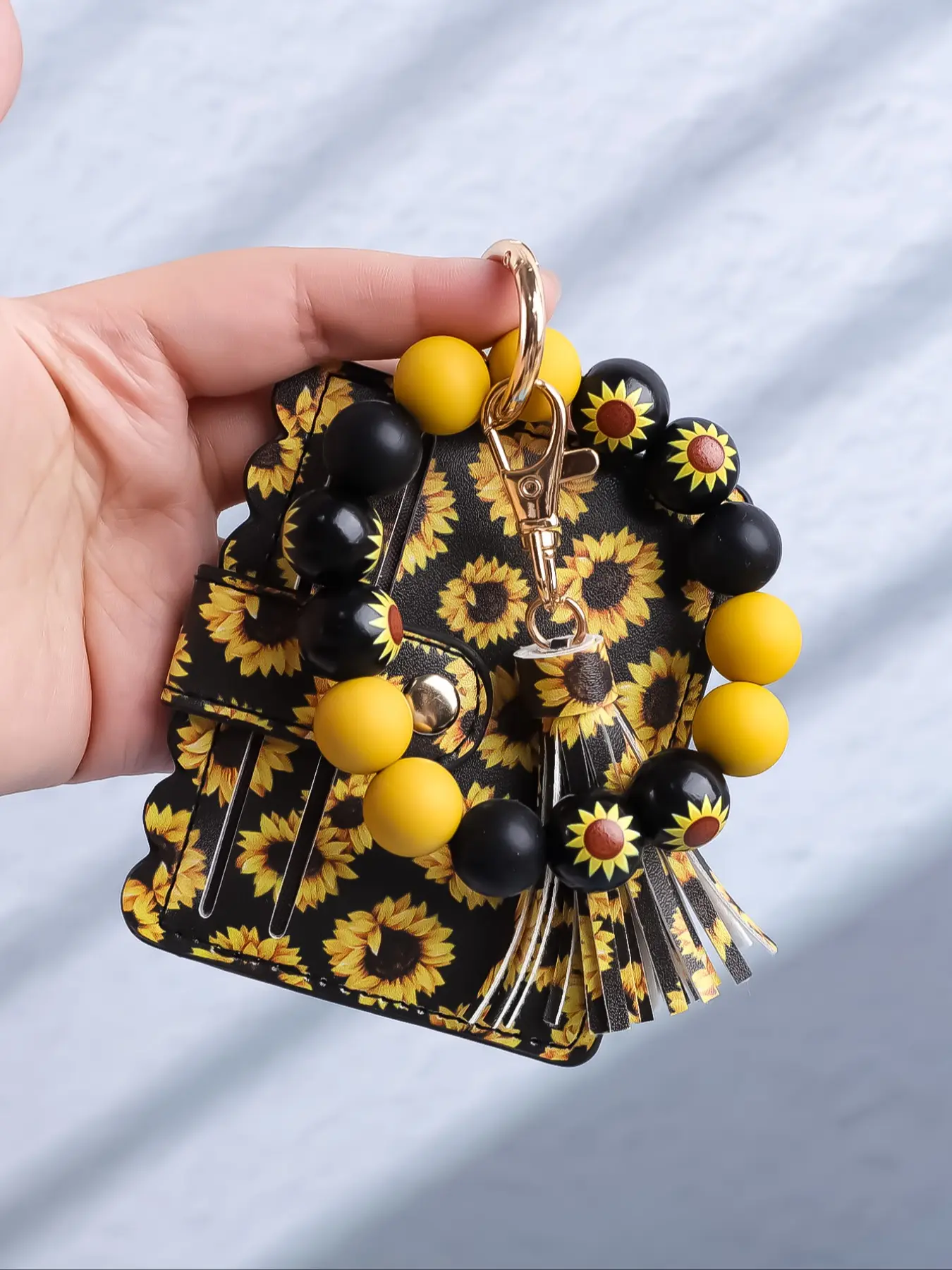 Mini Vintage Leopard Print Keychain Business Card Holder For Purse, Card Carrying Holder, Card Slots Pocket, Boho Style, Versatile Design, Perfect Gift for Friends & Family, All Seasons Use, Cardholder Travel Accessory