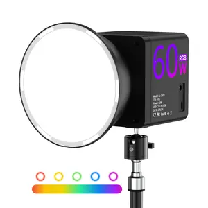 Indoor photography fill light, mini design - wireless technology - portable, adjustable RGB function, 24 movie-level lighting modes, 13400mAh battery with 5-hour long battery life, suitable for outdoor shooting and professional photography.