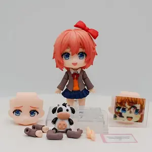 10cm Anime Figure #1817 Monica #2077 Natsuki Action Figure #2250 Sayori #2283 Yuri Figurine Pvc Action Figure Model Toys ornamen