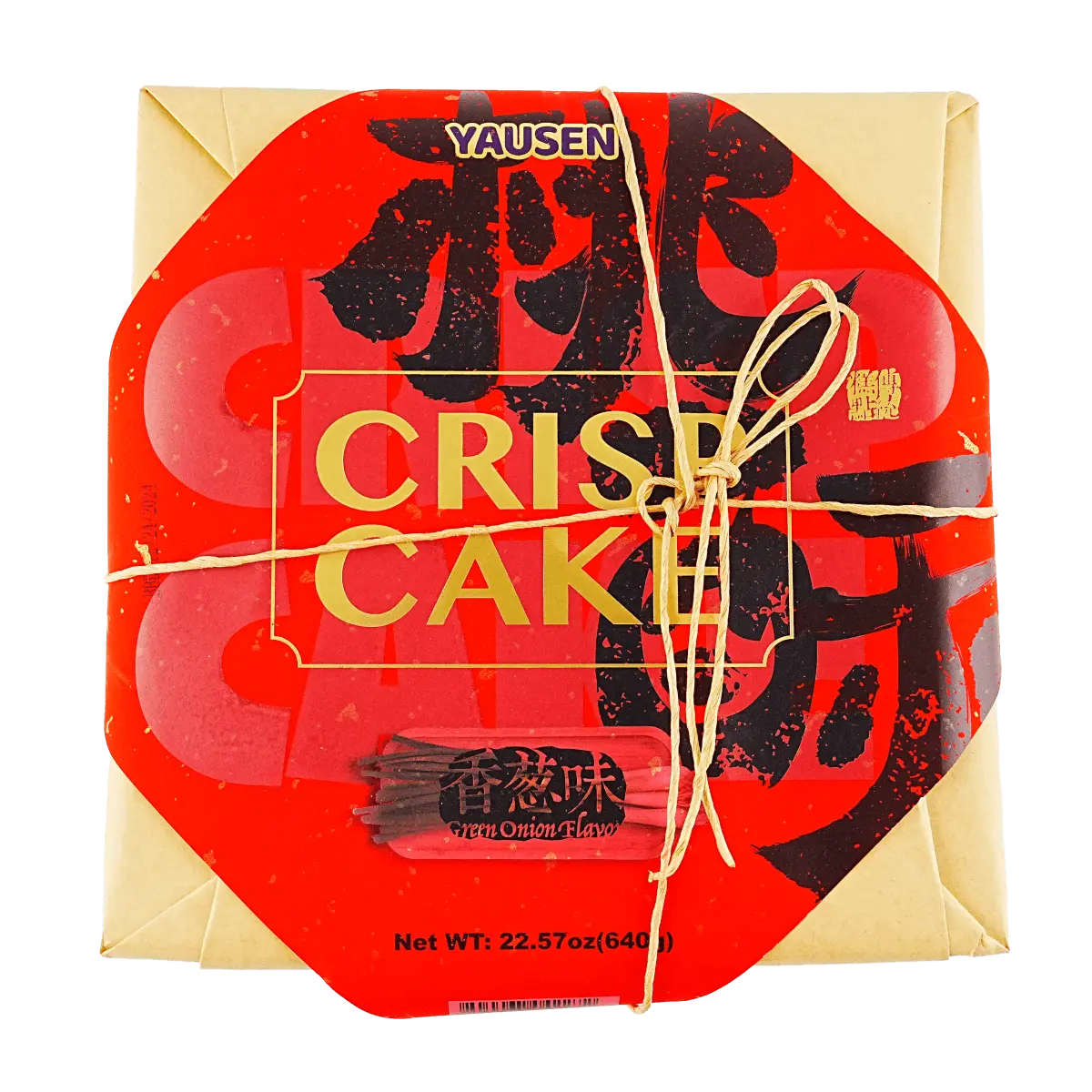 YAUSEN Scallion Flavor Crispy Pastry 640g - Traditional Chinese Snack, Savory Chinese Pastry, Chinese New Year Food, Bulk Pack