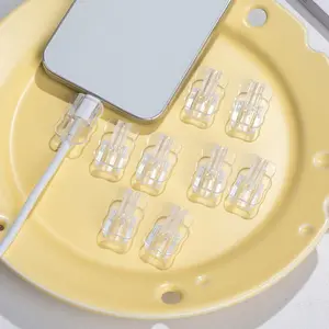 10 sets of charging cord protectors – compatible with iPhone, Android, and USB-C.Transparent cable protection sleeve for interfaces, resistant to knots, scratches, and drops – durable plastic phone, tablet, and laptop cable organizer