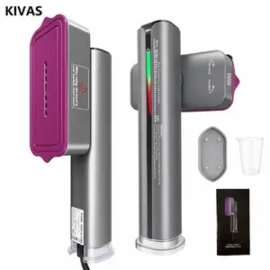 KIVAS Steamer for Clothes, 2-in-1 Handheld Garment Steamer & Iron, Touch Screen Adjustable Steam, Dual Voltage 110V-240V Travel Steamer, 30s Fast Heat Up, 1200W Fabric Steamer, with Rotatable Handle