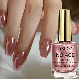 Rose Gold Metallic Nail Polish with a Mirror Finish, Fast-Drying & Long-Lasting Liquid for Salon-Quality Nail Art, Gentle and Nontoxic Cosmetic, 10ml summervibes☀️