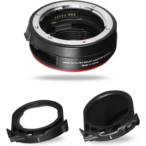 MK-EFTR-C VND Drop-in Filter Auto-Focus Mount Lens Adapter for  EF to EOSR with Variable ND Filter and UV Filter for EOS R R5 R6 RP R7 R10 C70 Cameras