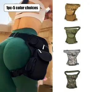 Unisex Waterproof Canvas Punk Style Waist Bag/leg Bag, Detachable Shoulder Strap, Ideal for Hiking, Outdoor Activities, Travel, Gift