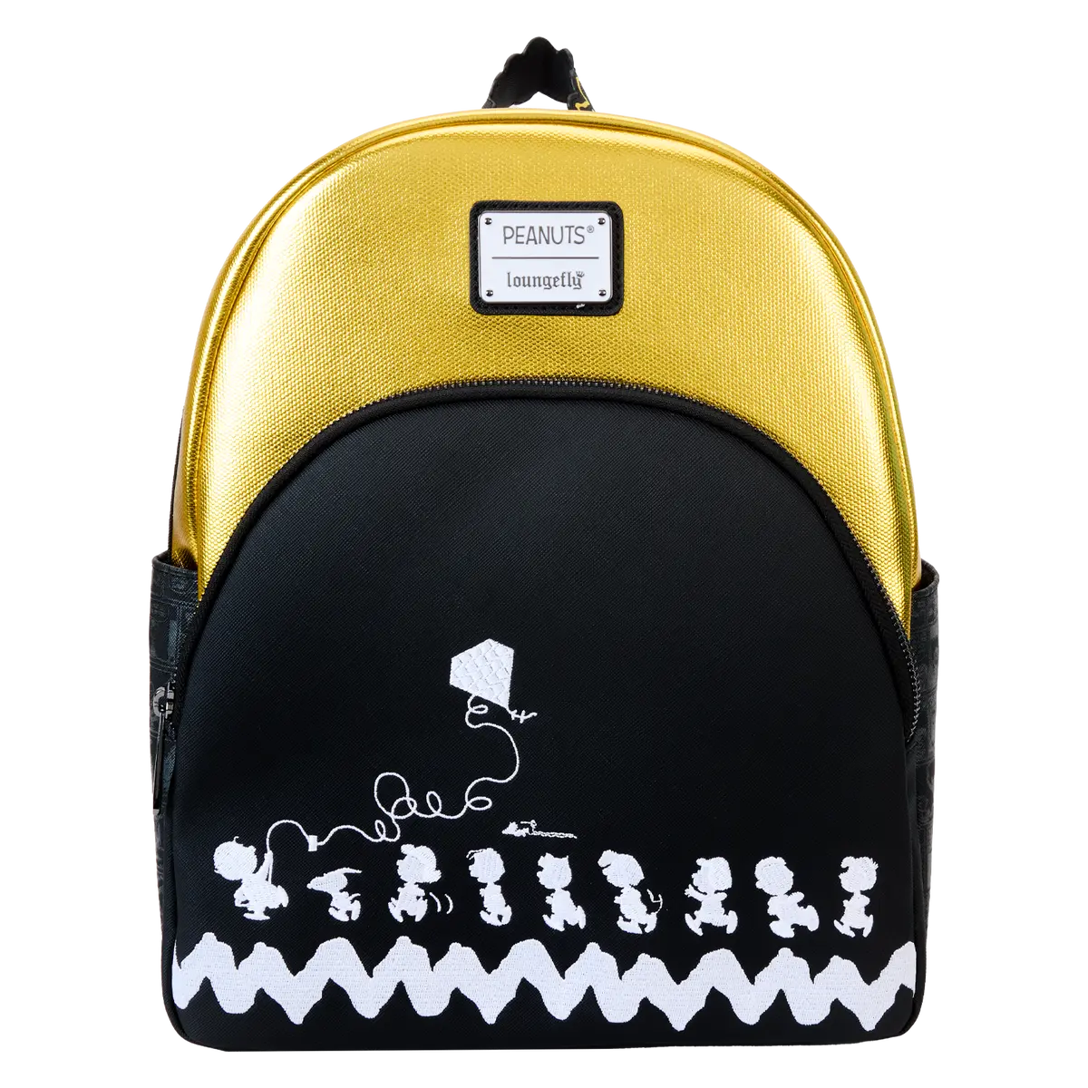Peanuts 75th Anniversary Celebration Backpack, Peanuts Gang Flying Kite Themed Mini Functional Backpack