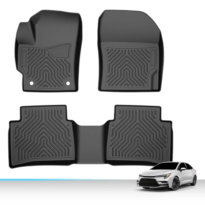 Fit For 2020-24 Toyota Corolla Sedan All-Weather Floor Mats 2 Row
