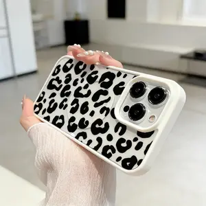 black leopard print Magnetic Phone Case for iPhone 17 Air 15 Plus 16 Pro Max 14 13 12 11 Pattern Anti-Scratch Shockproof Pocket-Friendly durable Cover
