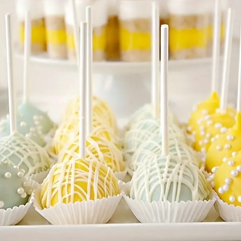 100pcs Lollipop Stick, Food Grade Material, No Fluorescent Agent, Candy Making Confectionery