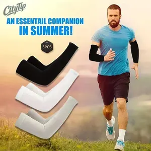 3 Pairs Cooling UPF 50+ UV Protection Arm Sleeves | SunSafeTok OutdoorTok Breathable Unisex Sun Sleeves | Birthday Gift for Him Her Golf Fishing Cycling Outdoor Daily Wear