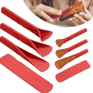2-Piece Magnetic Measuring Spoons, Kitchen Measuring Utensils | Foldable & Leak-Proof! Save SO Much Kitchen Space，No More Messy Measurements for Baking