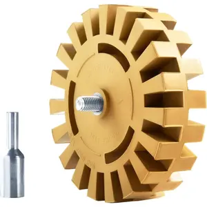 Decal Remover Eraser Wheel Rubber Wheel for Drill Removes Car Stripes Vinyl Tapes and Graphics Rubber Eraser Wheel Tool Kit for Cars, RV, Motorcycles Sticker Remover Tool 1 Pack