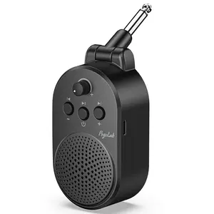 POGOLAB 5W Mini Guitar Amp, Rechargeable Bluetooth Practice Amplifier with Music & Volume Control, Portable Pocket Combo Amp for Electric Guitar, Bass