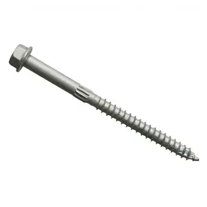 212 MAIN Stainless Steel Double-Coated Wood-to-Wood Connector Screw, 0.25x2 in, Hex Head, 25-Count, Double Coating Design
