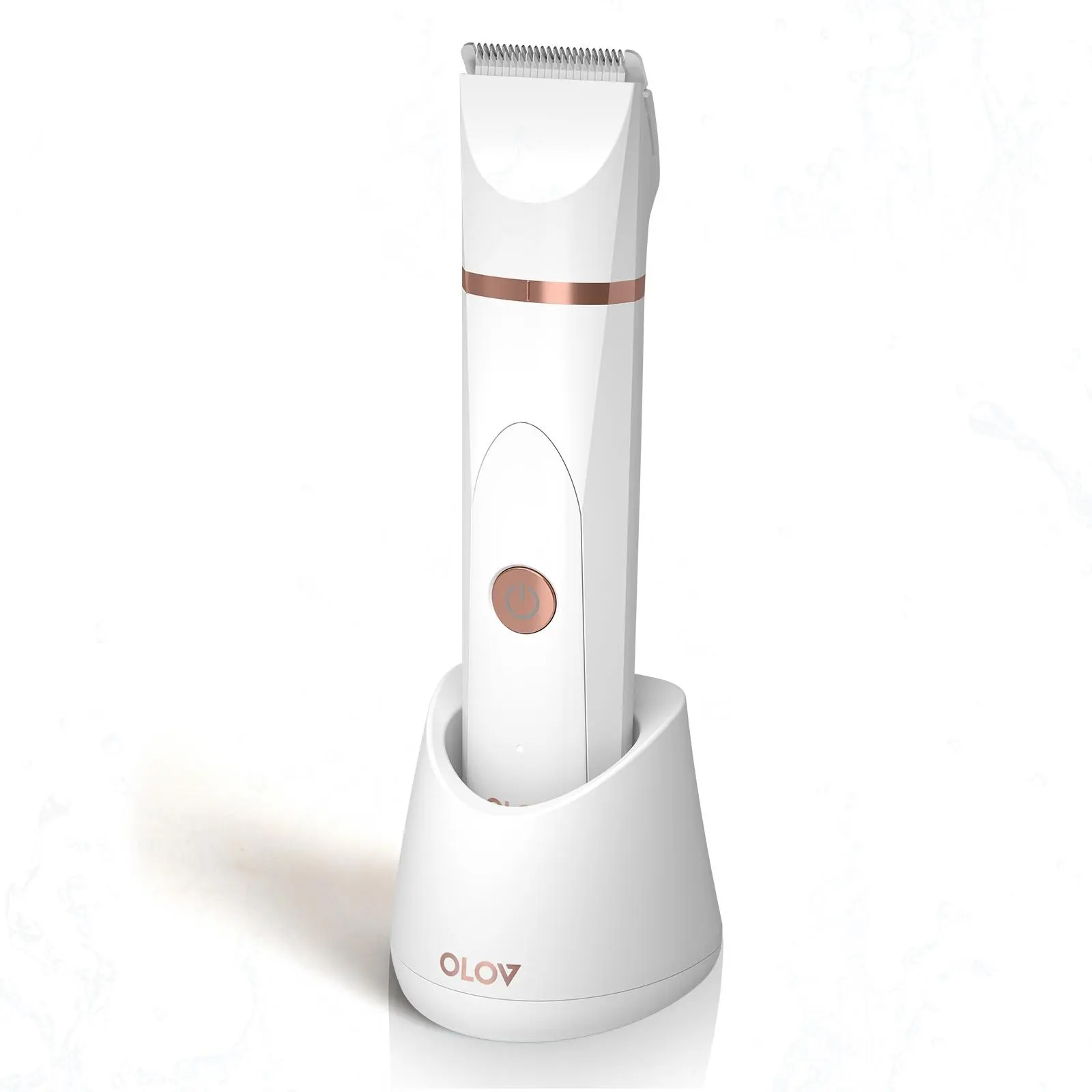 OLOV Bikini Trimmer for Women Best Electric Razor for Womens Bikini Legs Underarm Public Hairs Rechargeable Trimmer with Detachable Head Cordless Wet Dry Use Precise IPX7 Waterproof.