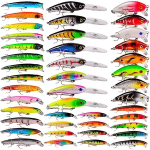 Bass Fishing Lures Kit Set Topwater Hard Baits Minnow Crankbait Pencil VIB Swimbait for Bass Pike Fit Saltwater and Freshwater BAIKALBASS
