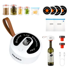 INKBIRD Compact Vacuum Sealer Handheld Portable with 60Kpa Suction USB Rechargeable-Spring glow up