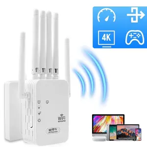 300mbps Wireless WiFi Signal Extender, WiFi Range Extender, Compatible with 2.4g Routers, Expands Wi-Fi Coverage Up to 5000 Sq Ft, External Antennas, Model Ws-010
