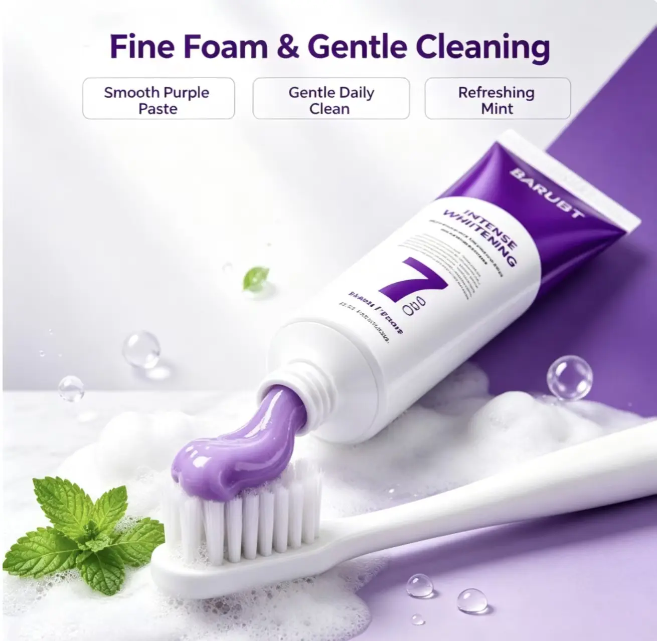 7 Pro Teeth Whitening Toothpaste - 145g Gentle Cleansing, Coffee & Tea Stain Remover, Long-Lasting Fresh Mint Breath for Daily Oral Care