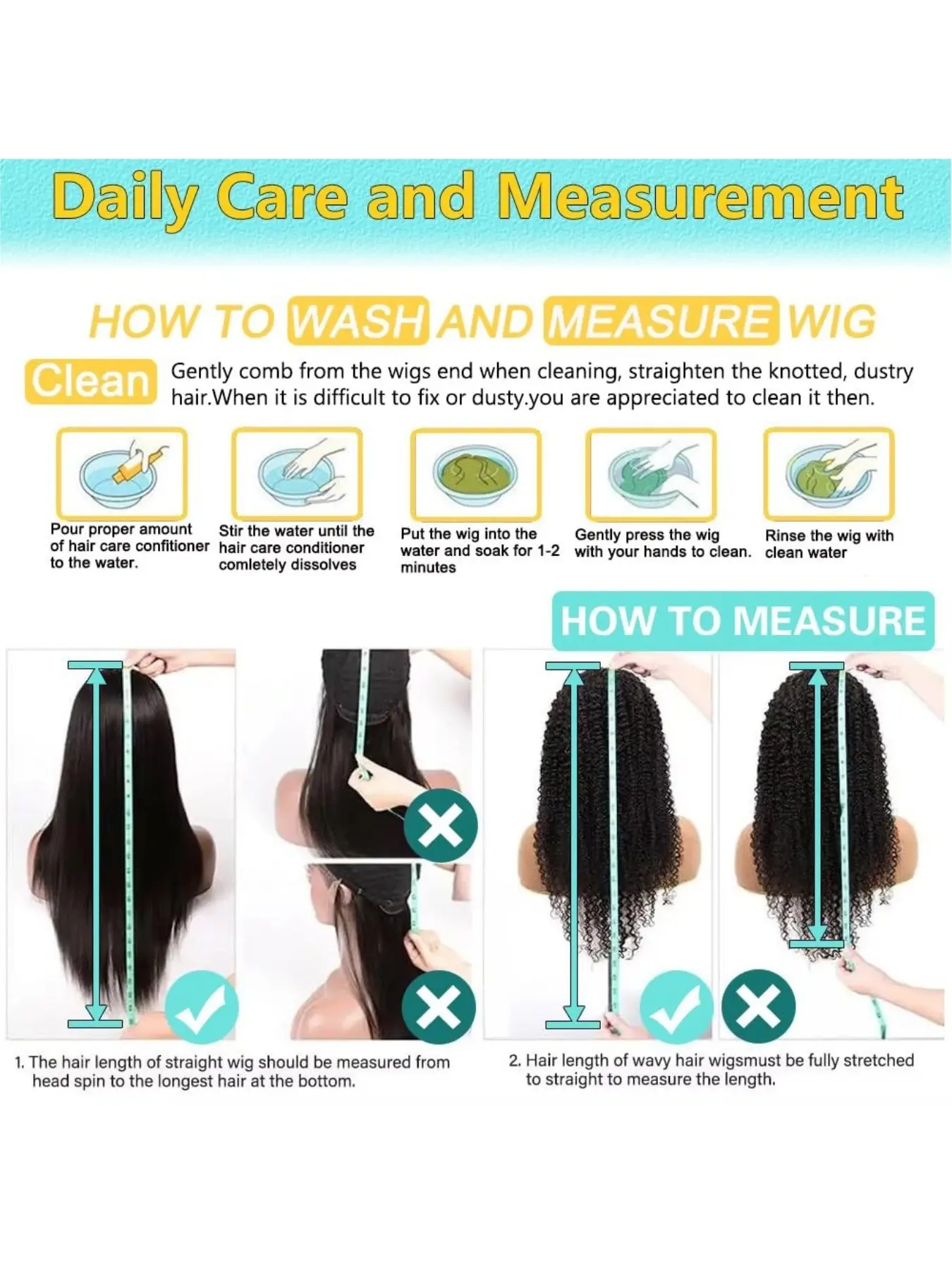 Kinky Straight Half Wig Human Hair 200 Density 3 In 1 Half 
