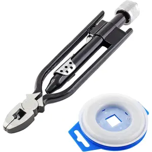 6 Inch Safety Wire Pliers with 50 FT Safety Wire, Heavy Duty Wire Twisting Tool for Aircraft, Machinery,