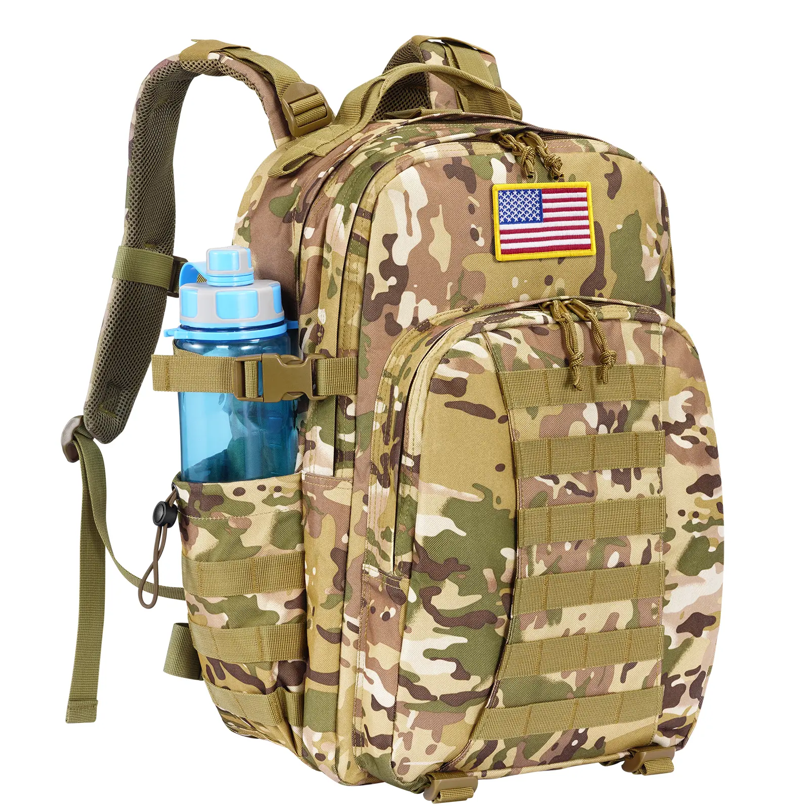【Holiday Haul Deal】Men's 40L Durable Tactical Outdoor Backpack for Adults, Double-Stitched Large-Capacity 3-Day Sports Pack with Strap, High-Quality Fabric for Camping, Hiking, Hunting (Durable Backpacks, Hunt Accessories)