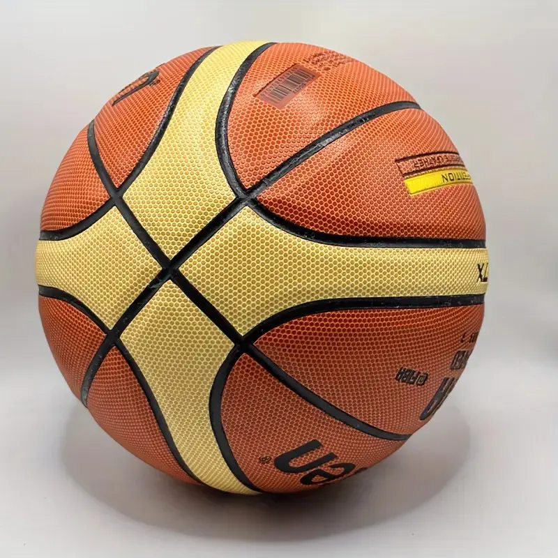 Durable PU Leather Basketball, Official Size 7 for Adults, High-Elasticity Shooting Ball for Indoor and Outdoor Competition or Training, Sports Ball, Round Ball Basketballs