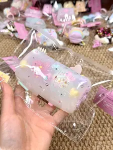 Strawberry Strip Jelly Squeeze Slow Rising Squishy - Soft Squishy Fidget, Slow-Rebound DIY Handmade Customization Toy for Hobbyists