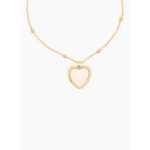 White Heart Necklace